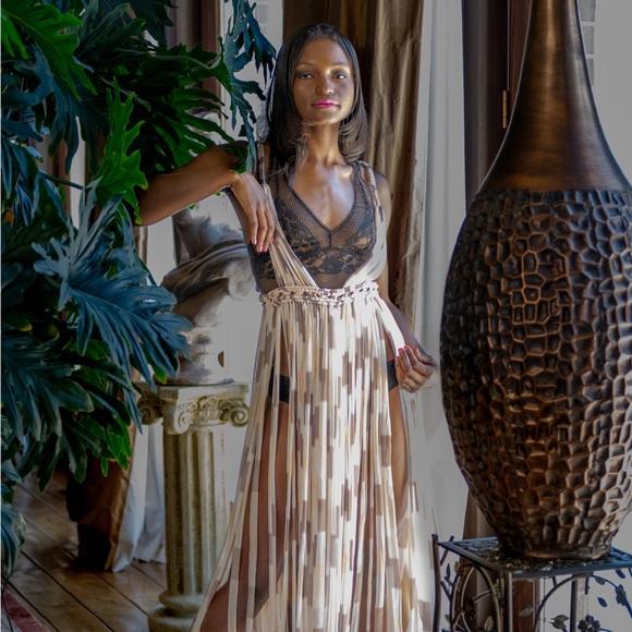 Handmade Macramé Dress GoodVibeGoda Original Piece - Picture 8 of 16